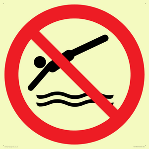 PV11336: Prohibition: No diving