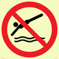PV11336: Prohibition: No diving