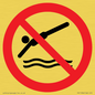 PV11336: Prohibition: No diving