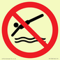 PV11336: Prohibition: No diving