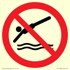 PV11336: Prohibition: No diving