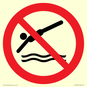PV11336: Prohibition: No diving