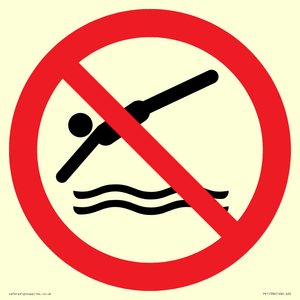 PV11336: Prohibition: No diving