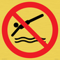 PV11336: Prohibition: No diving