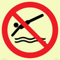 PV11336: Prohibition: No diving