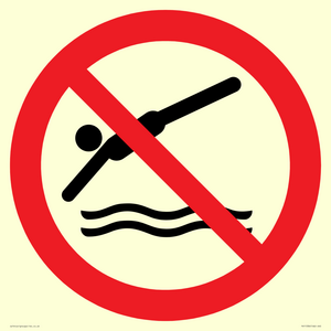 PV11336: Prohibition: No diving