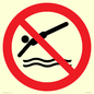 PV11336: Prohibition: No diving