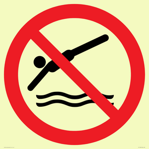 PV11336: Prohibition: No diving