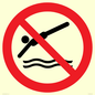 PV11336: Prohibition: No diving