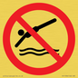 PV11336: Prohibition: No diving