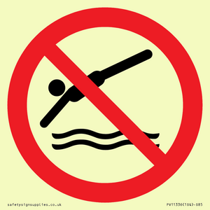 PV11336: Prohibition: No diving