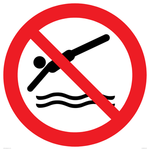 PV11336: Prohibition: No diving
