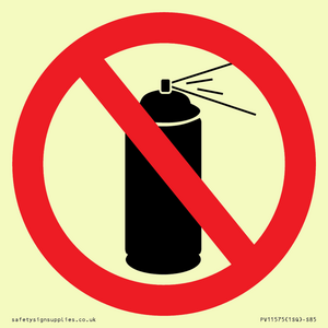 PV11575: P906 Prohibition: No aerosol