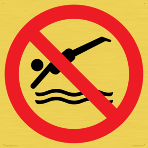 PV11764: P915 Prohibition: No diving