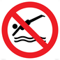 PV11764: P915 Prohibition: No diving