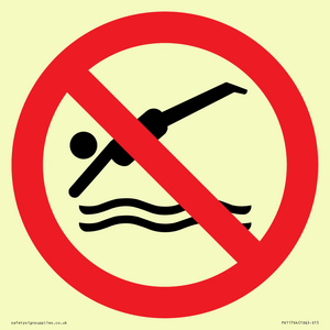 PV11764: P915 Prohibition: No diving