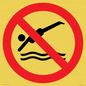 PV11764: P915 Prohibition: No diving
