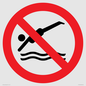 PV11764: P915 Prohibition: No diving