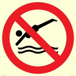 PV11764: P915 Prohibition: No diving