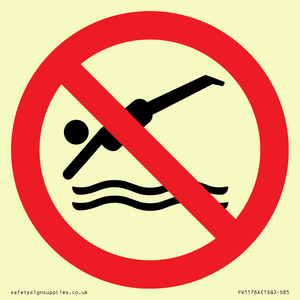 PV11764: P915 Prohibition: No diving