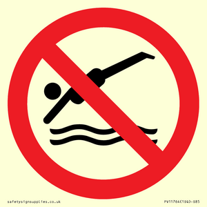 PV11764: P915 Prohibition: No diving