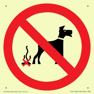 PV11766: P916 Prohibition: No dog fouling