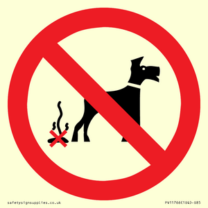 PV11766: P916 Prohibition: No dog fouling