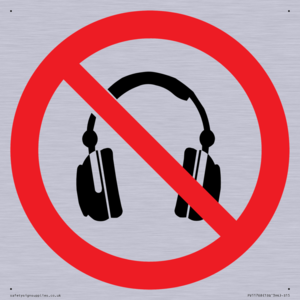 PV11768: P917 Prohibition: No headphones