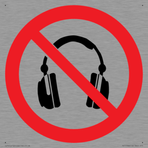 PV11768: P917 Prohibition: No headphones