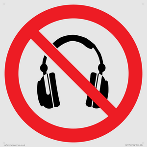 PV11768: P917 Prohibition: No headphones