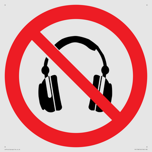 PV11768: P917 Prohibition: No headphones