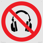 PV11768: P917 Prohibition: No headphones