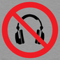 PV11768: P917 Prohibition: No headphones