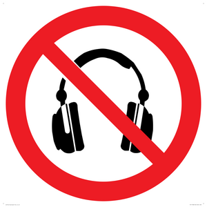 PV11768: P917 Prohibition: No headphones