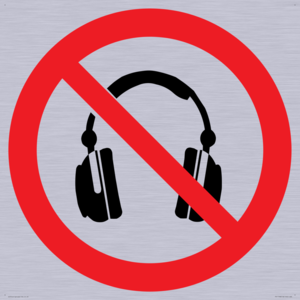 PV11768: P917 Prohibition: No headphones