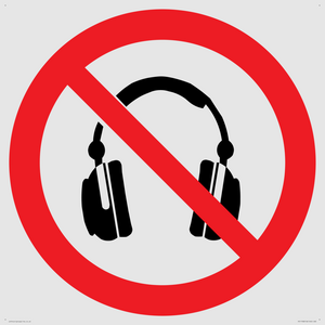 PV11768: P917 Prohibition: No headphones