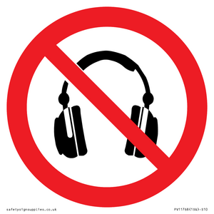 PV11768: P917 Prohibition: No headphones