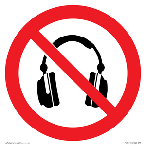 PV11768: P917 Prohibition: No headphones