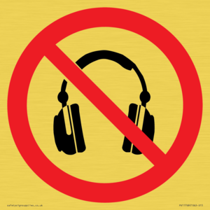 PV11768: P917 Prohibition: No headphones