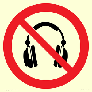 PV11768: P917 Prohibition: No headphones
