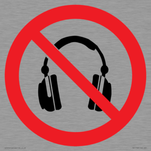 PV11768: P917 Prohibition: No headphones