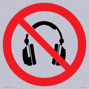 PV11768: P917 Prohibition: No headphones