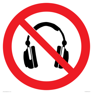 PV11768: P917 Prohibition: No headphones