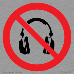PV11768: P917 Prohibition: No headphones