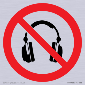 PV11768: P917 Prohibition: No headphones