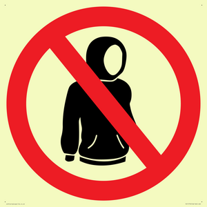 PV11770: P918 Prohibition: No hoodies