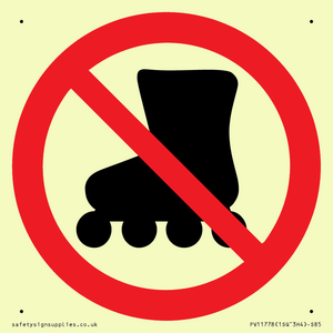 PV11778: P922 Prohibition: No rollerblading