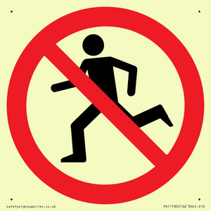 PV11780: P923 Prohibition: No running