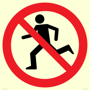 PV11780: P923 Prohibition: No running