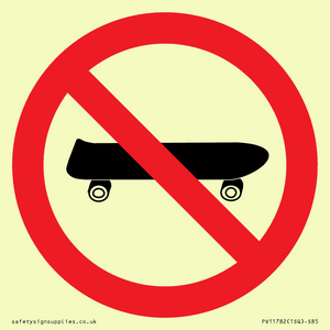 PV11782: P924 Prohibition: No skateboarding